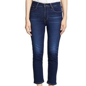 Levi High Rose 724 Straight Leg in London Indigo